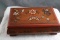 Tole Painted Folk Art Wooden Music Box Plays The Sound of Music