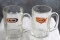 2 Vintage A & W Root Beer Glass Mugs