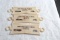 Vintage (3) Advertising Cable Clips Home Radio & TV Service Portage Wisconsin