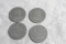 (4) 1/2 Tael Coin Tokens