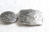 2 Hesston National Finals Rodeo Belt Buckles 1984 and 1985