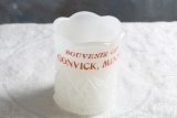 Antique Glass Souvenir of Gonvick, Minnesota Toothpick Holder