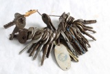Vintage Lot of Old Keys Key Fobs etc.