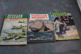 3 WW 2 Era Popular Science & Mechanics Magazines USS Missouri Pacific Battle,