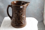 Antique McCoy Stoneware BUCCANEER Pitcher Shield with 6 Mark on Bottom