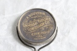 1930's Souvenir Pocket Mirror Universal Theatres Concession Co. Chicago, Illinois