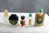 5 Vintage Miniature Perfume Bottles Includes:  Ysatis Overnight, Gardenia by