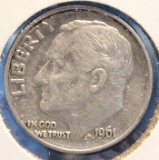 1961 D Roosevelt Silver Dime