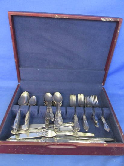 Box of 53 pcs. Assorted Vintage Flatware – Patterns: Laurie & Superior Stainless Taiwan,