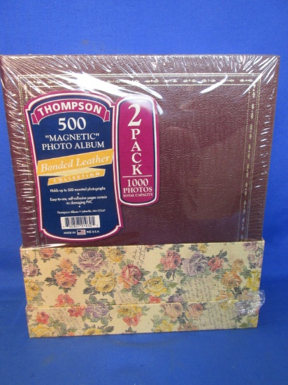 2 Thompson 500 “Magnetic” Photograph Albums (NOS)  – 3 Ring Binder