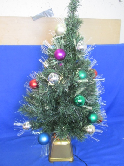 XMAS – 32” T Fiberoptic Tree (Male) with Adaptor – Changes Color