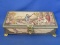 Decorative Tin Box with Hinged Lid – Made in Western Germany – 9 1/2” x 5”