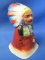 Colorful Indian Chief – 3 1/4” T –Vintage Decor