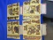 1930's Post Toasties Cereal Boxes” Travels With Time” 1, 4, 8 ,11  of  American Frontiers