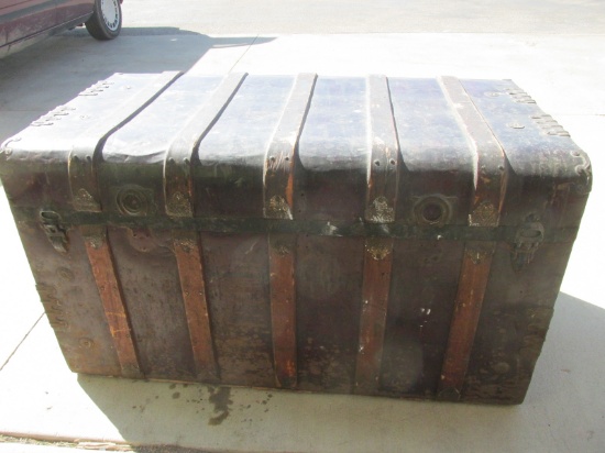 Large 2-handled Antique Trunk