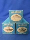 3 Vintage Aeolian Player Piano Rolls: Very Good Condition– playable & in one piece