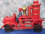 Cast Iron “Steamer” Fire Truck – 1 Driver