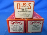 3 Vintage QRS Word Roll Piano Rolls – Very Good Condition – playable & in one piece