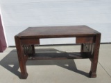 Arts & Crafts Period Mission style Barrister's Table – Deliciously un-touched Dark Oak