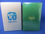 2 Sealed Decks of Advertising Playing Cards ca. 1970's –  for Quaker Oats & Heinz
