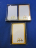 McDonald's Playing Cards Set in original Box both sealed & a Played deck in its box