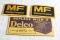 2 Massey Ferguson Embroidered Patch NOS 1939 DELCO Battery Pocket Ledger