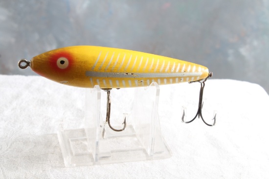 Vintage Heddon Wood Zaragossa Fishing Lure