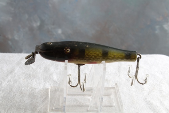 Vintage C.C.B.C. Pikey Wood Fishing Lure Creek Chub Bait Company