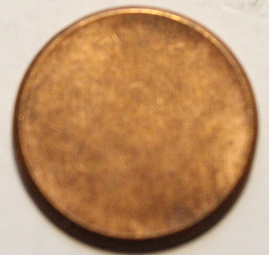 Rare Blank Copper Penny Mistake with no imprint