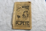 Antique Mae West & Popeye Naughty Comic Book Adult Humor Content Nudity