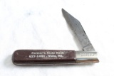 Vintage BARLOW Imperial Ireland Advertising Folding Knive 8 1/2