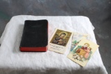 1936 The Little Flower Prayer Book St. Theresa + 3 Mid Century Hold Cards