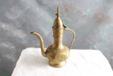 Antique Brass Engraved Arabian Teapot Cigarette Lighter