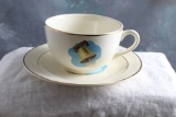 Vintage U.S. Military Honor Guard & Liberty Bell Cup & Saucer