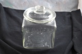 Vintage Planter's Peanuts Glass Jar with Original Peanut Lid 10 1/2