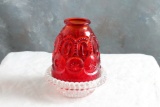 Vintage Fairy Lamp Crystal & Ruby Red Fenton Unmarked?