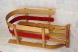 Wooden TORPEDO Child's Sled Measures 27 1/2