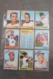 9 Vintage Baseball Collector Cards TOPPS 1960's