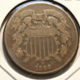 1866 Two Cent Piece