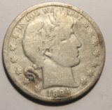 1894 Barber Half Dollar