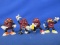 4 California Raisins Figures – appx 2”- Vintage 1980's Advertising