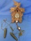 Vintage Carved Wood Cuckoo Clock – Germany – Clock, Weights & Chain, Pendulum