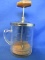 Hazel Atlas 8 Oz Glass Measuring Cup/Chopper -Glass cup measures 4