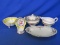 Lot of Misc. Porcelain & China: George Derwood 8 Creamer, covered Sugar, Noritake Bowl, Limouges Dis