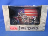 National Guard Patriot Chopper 1:18 Scale Motorcycle Model NIB