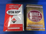 Vintage Durex & Sta-Vis Anti-Freeze Tins