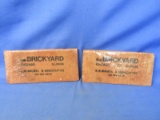 2 Vintage  Brick Slices  Commemorating “The Brickyard” Mall developers E.N. Maisel