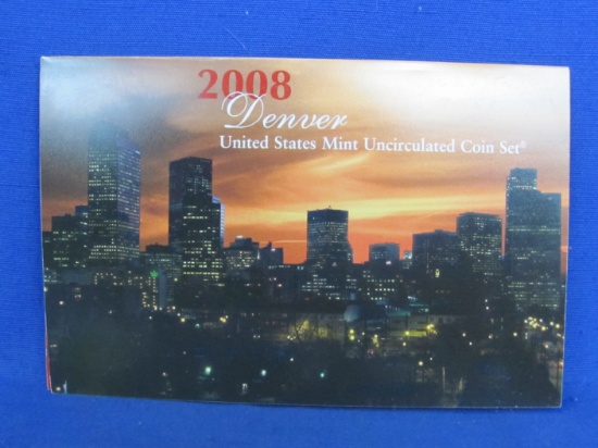 2008 Denver United States Mint Uncirculated Coin Set – 14 Coins