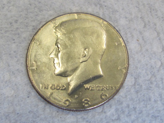 1986-P Kennedy Half Dollar