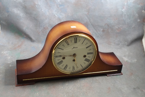 Antique W. Haid Mantel Clock Made in Germany #77 Mechanism 2 Jewel